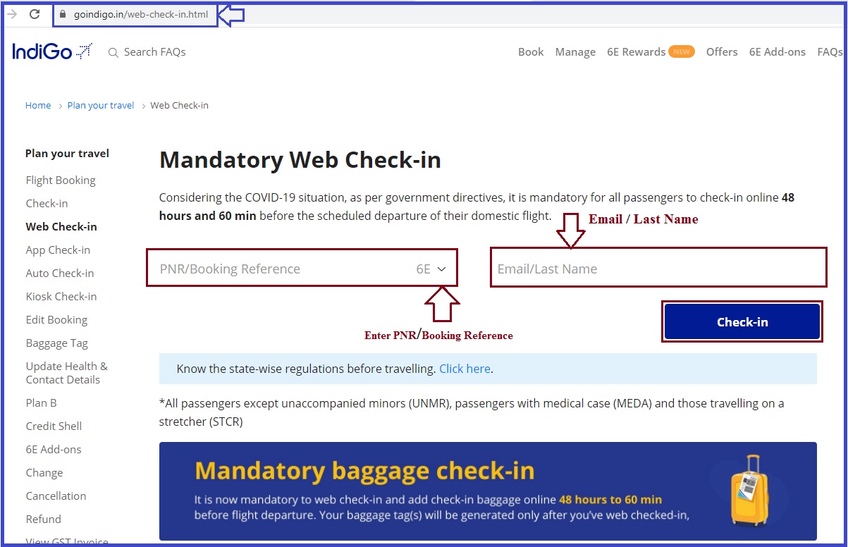 Indigo Web Check In Indigo Airlines Web Check In At Www Goindigo In